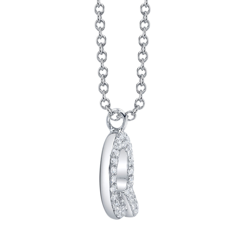 0.11CT DIAMOND PAVE NECKLACE - INITIAL Q
