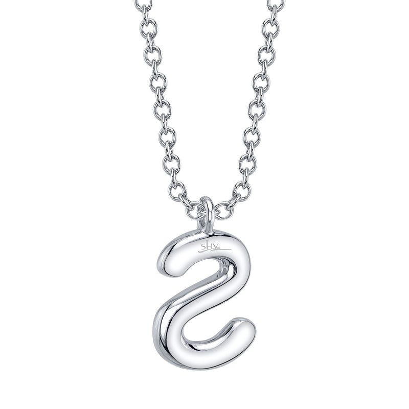 0.09CT DIAMOND PAVE NECKLACE - INITIAL S