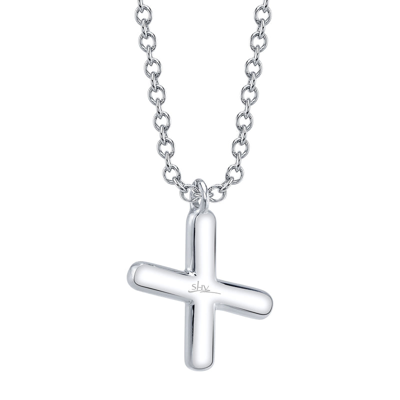 0.09CT DIAMOND PAVE NECKLACE - INITIAL X