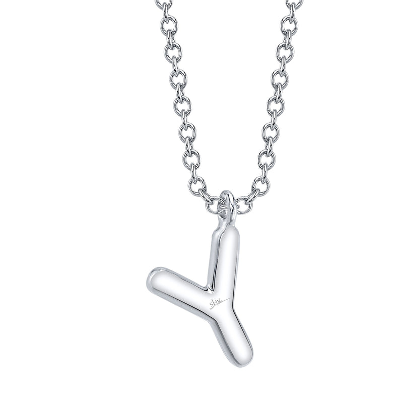 0.06CT DIAMOND PAVE NECKLACE - INITIAL Y