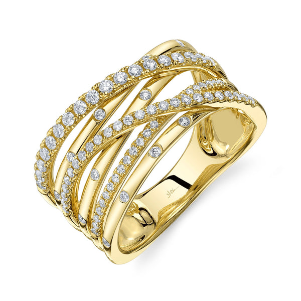 0.48CT DIAMOND BRIDGE RING