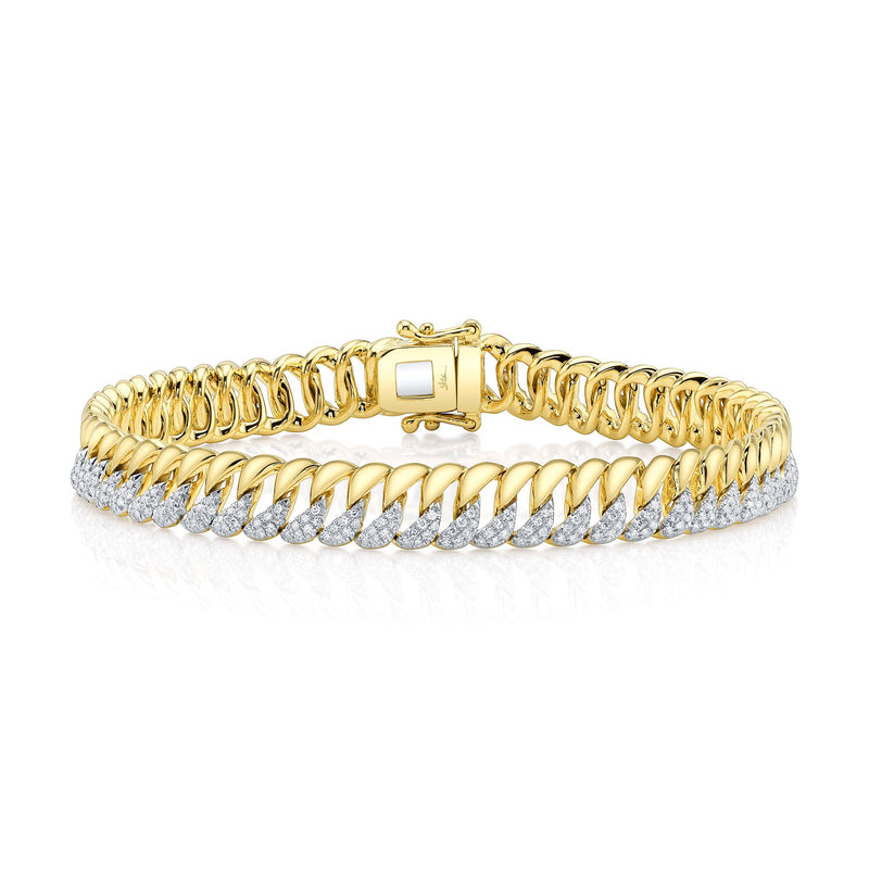 0.88CT DIAMOND LINK BRACELET