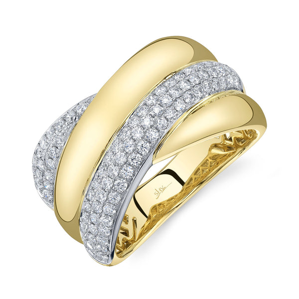 0.72CT DIAMOND PAVE RING
