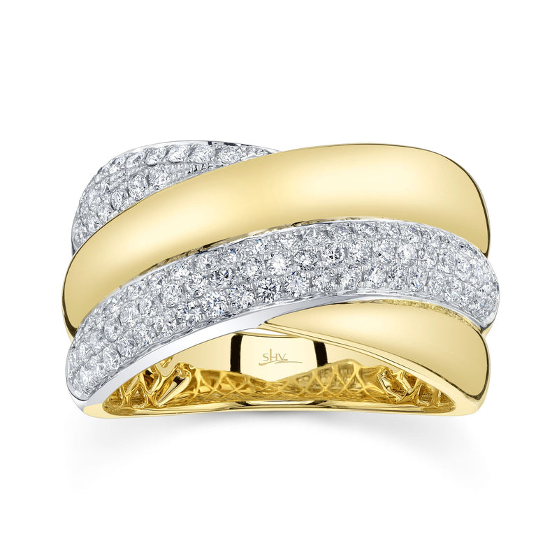 0.72CT DIAMOND PAVE RING