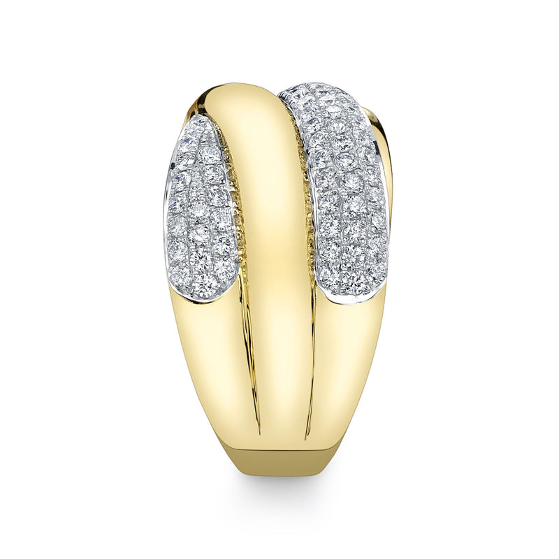 0.72CT DIAMOND PAVE RING