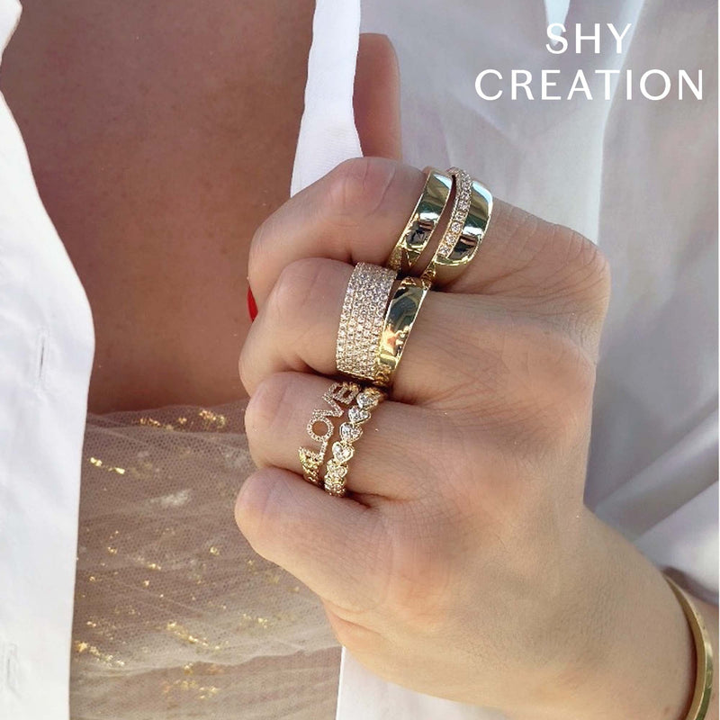 1.03CT DIAMOND PAVE RING