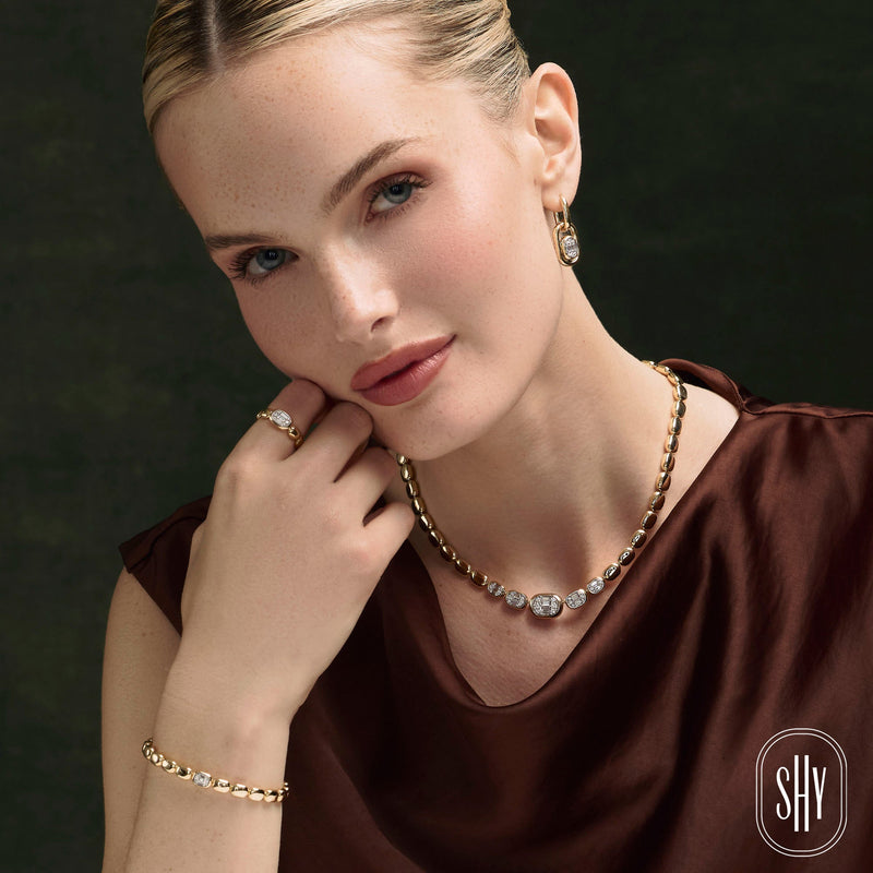 1.15CT DIAMOND BAGUETTE NECKLACE