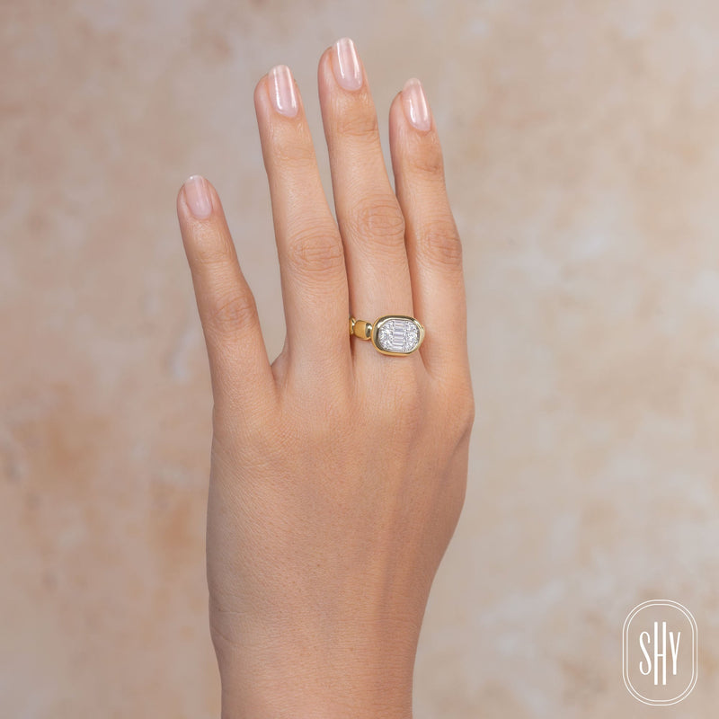 0.55CT DIAMOND BAGUETTE RING