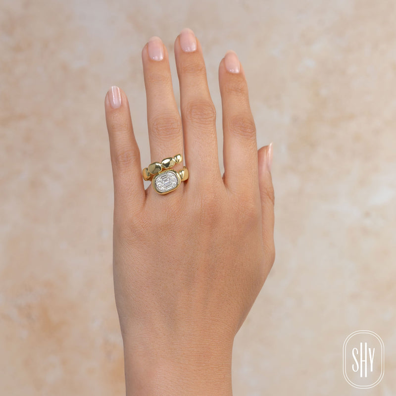 0.55CT DIAMOND BAGUETTE RING