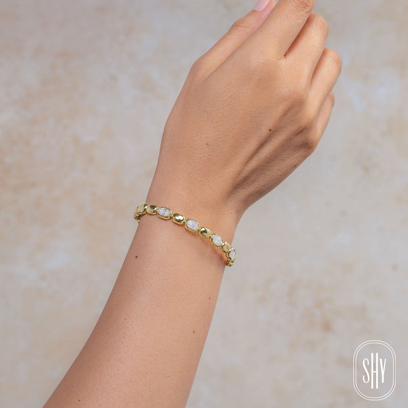 0.40CT DIAMOND BAGUETTE BANGLE