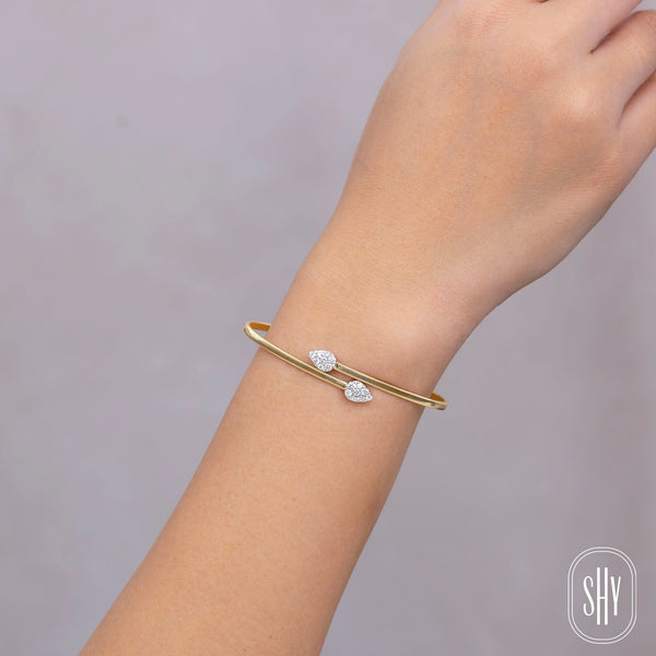 0.44CT DIAMOND PAVE BANGLE