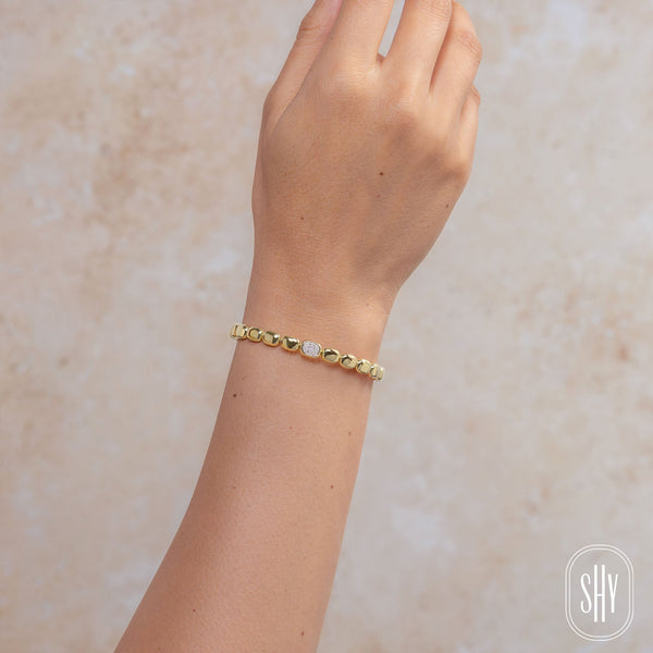 0.10CT DIAMOND BAGUETTE BANGLE