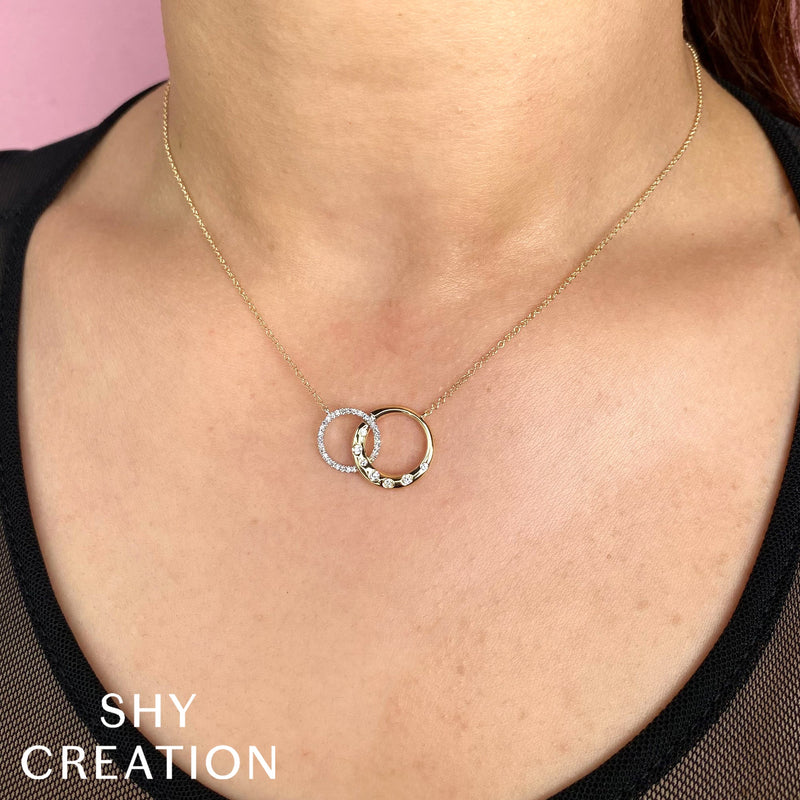 0.16CT DIAMOND CIRCLE NECKLACE