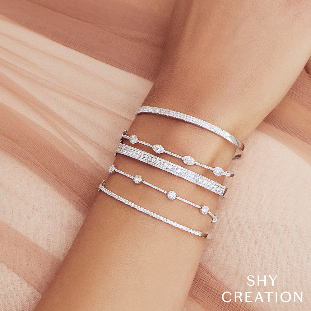 0.62CT DIAMOND BANGLE – Shy Creation