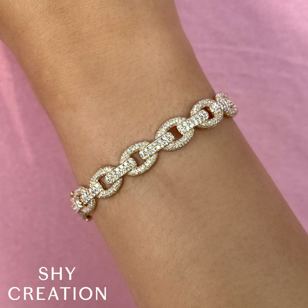 1.95CT DIAMOND LINK BANGLE