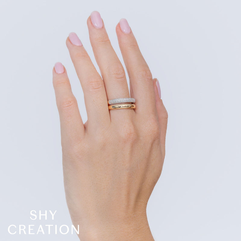 0.32CT DIAMOND PAVE RING