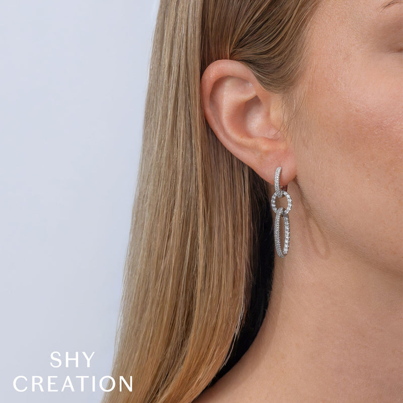 1.00CT DIAMOND OVAL EARRING