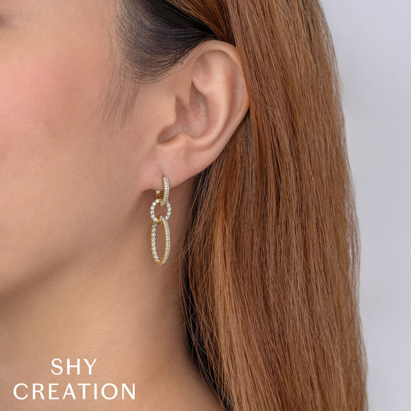 1.00CT DIAMOND OVAL EARRING