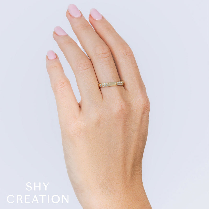 0.13CT DIAMOND GEO CUT BAND