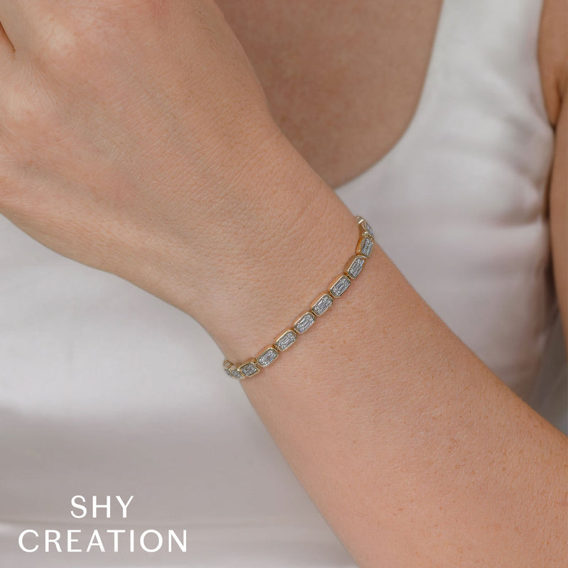 1.53CT DIAMOND BAGUETTE TENNIS BRACELET