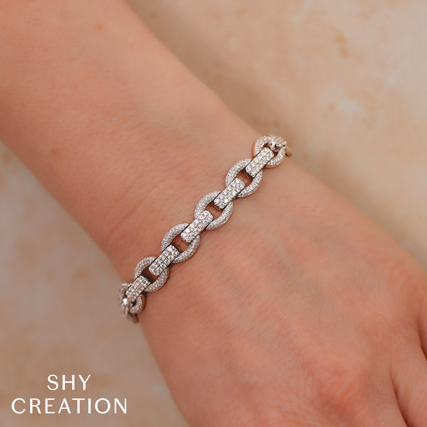 3.82CT DIAMOND LINK BRACELET