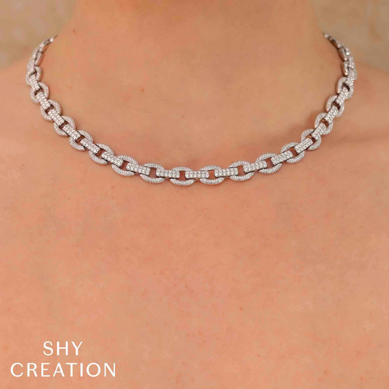 6.77CT DIAMOND LINK NECKLACE