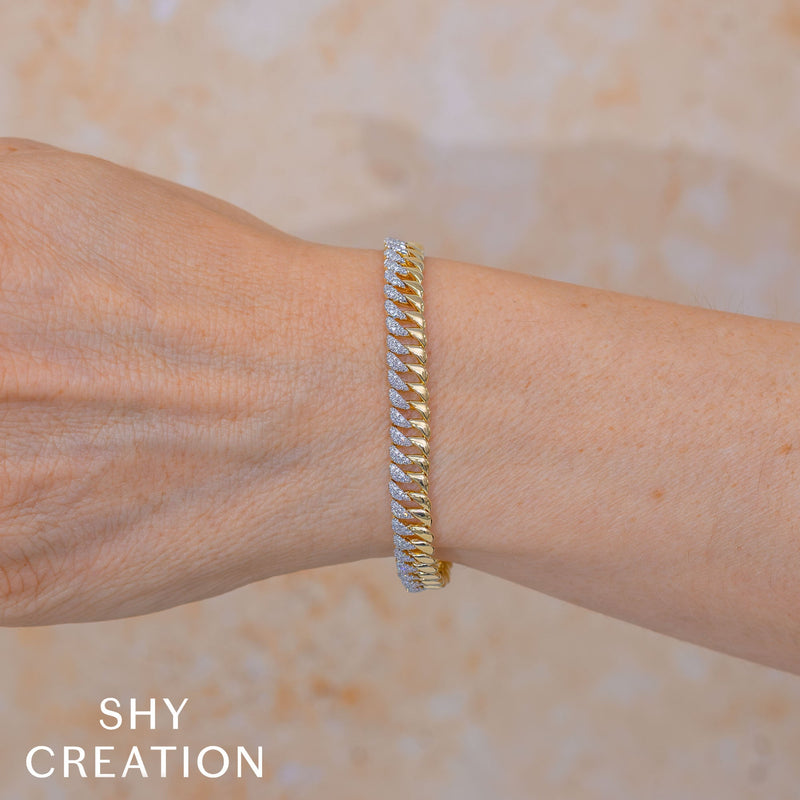 0.88CT DIAMOND LINK BRACELET