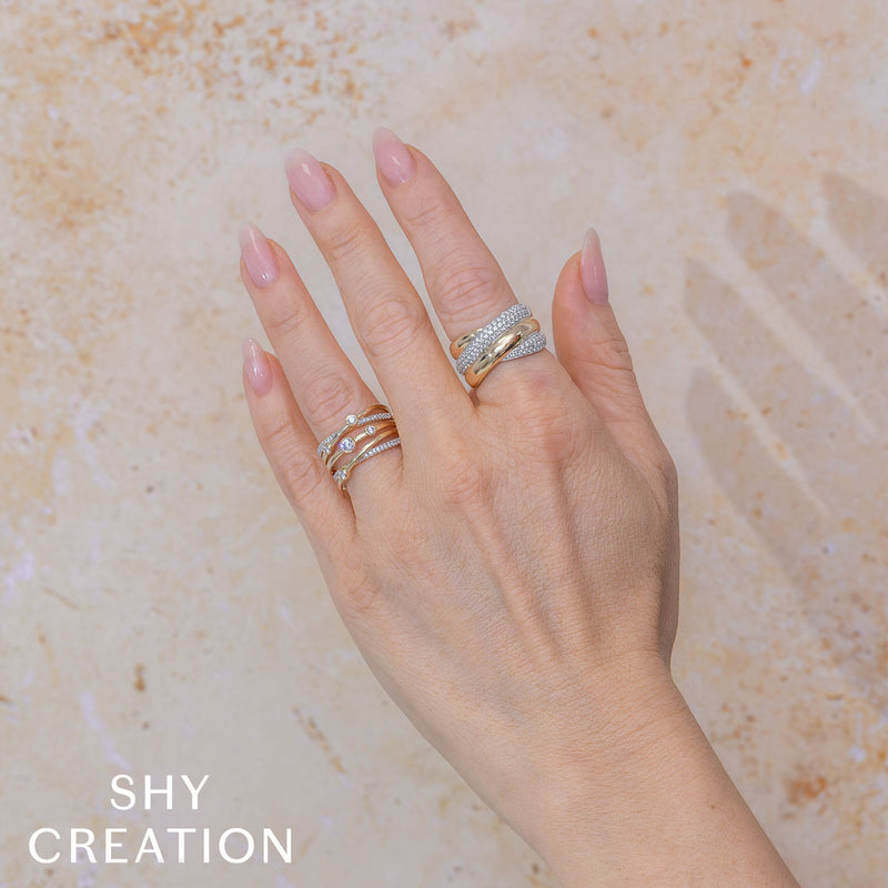 0.72CT DIAMOND PAVE RING