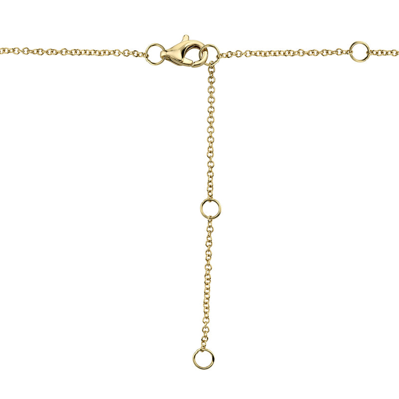 0.20CT-CTR(ROUND) 0.05CT-SIDE DIAMOND NECKLACE