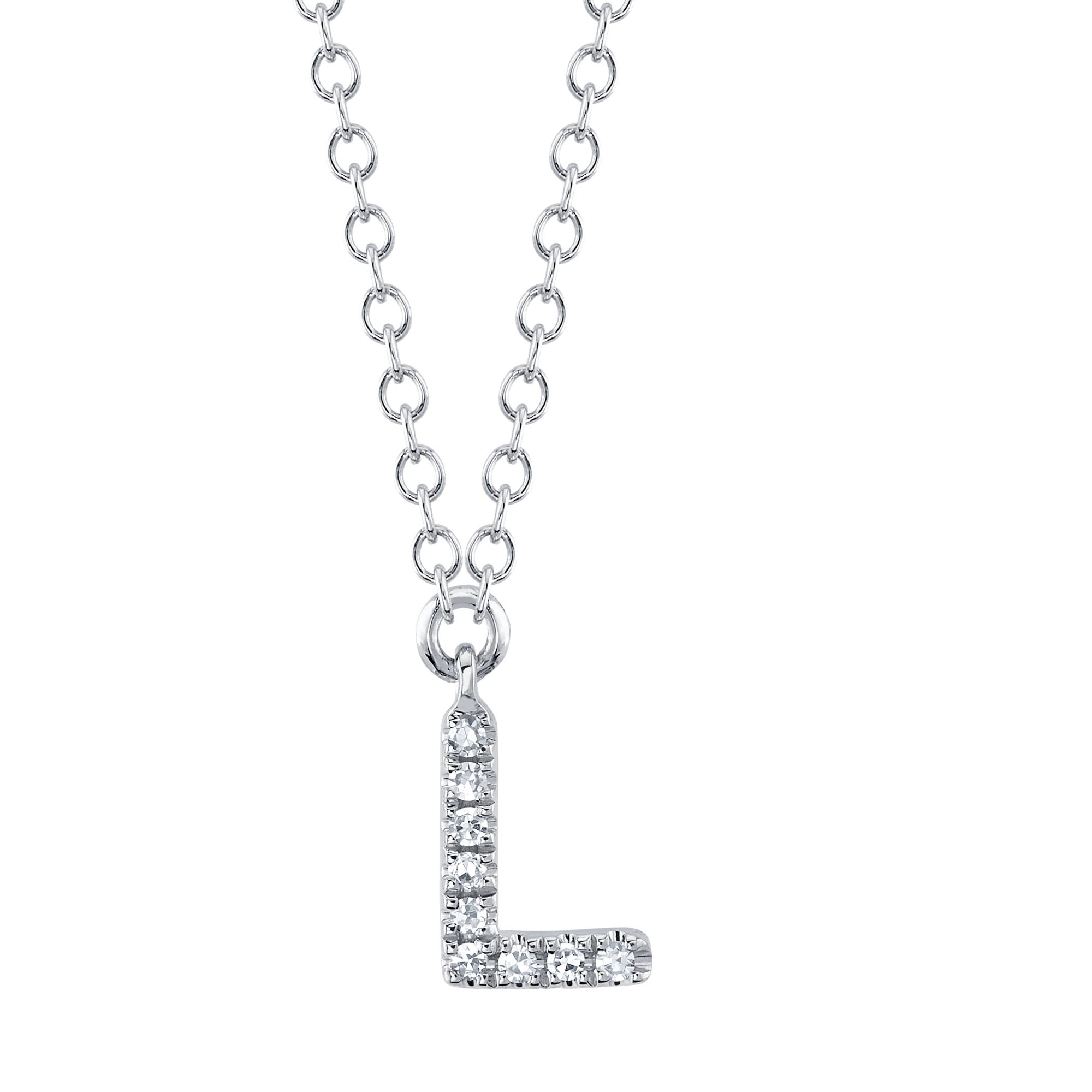 ブレスレット LESS IS MORE silver initial necklace Letter W Inline Initial Necklace in Sterling Silver | Kendra