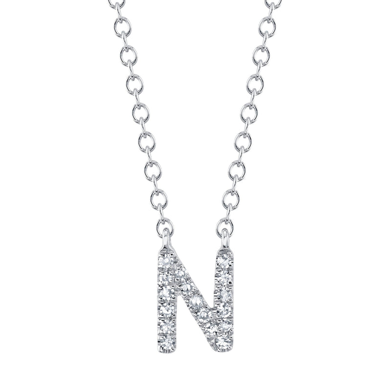 0.05CT DIAMOND NECKLACE - INITIAL N