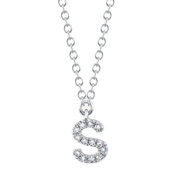 0.05CT DIAMOND NECKLACE - INITIAL S