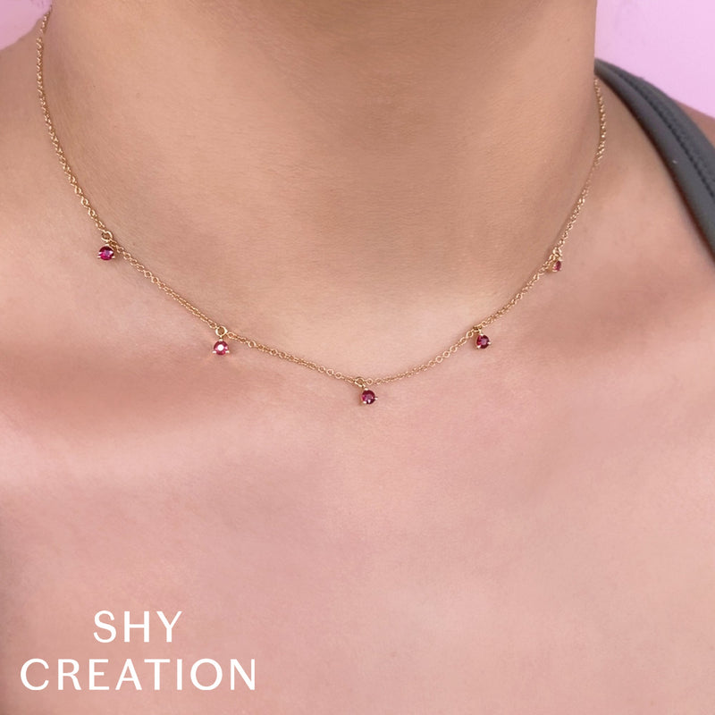 0.36CT RUBY NECKLACE